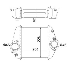Kjøp Intercooler av HART 621 407 til den lave prisen 1286,92 NOK