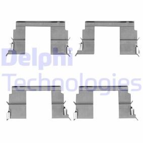 Zubehörsatz, Scheibenbremsbelag LX0516 GREAT WALL von DELPHI