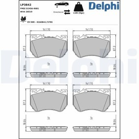 Compre Kit de protecção contra o pó, amortecedor da DELPHI PCK5 a um preço baixo por 9,80 €