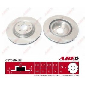 Bremsscheibe C3Y029ABE von ABE günstig für 106,53 € online kaufen