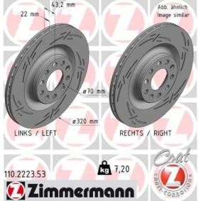 Bremsscheibe 110.2223.53 von ZIMMERMANN günstig für 117,38 € online kaufen