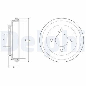 Comprar Tambor de freno de DELPHI BF646 a bajo precio de 27,61 €
