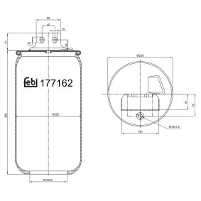 Köp Luftbälg av FEBI BILSTEIN 177162 till det låga priset 913,95 kr