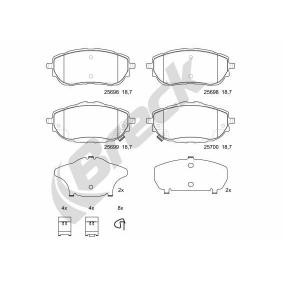 Achetez des Plaquettes de frein BRECK 25698 00 701 00 à prix pour 59,36 €