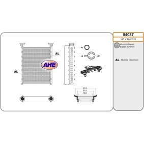 Comprar Radiador de calefacción de AHE 94087 a bajo precio de 105,20 €
