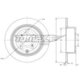 Compre Disco de travão da TOMEX brakes TX 73-28 a um preço baixo por 30,80 €