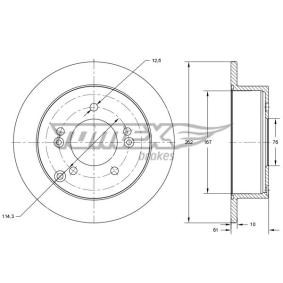 Bremsscheibe TX 73-36 von TOMEX brakes günstig für 45,01 € online kaufen