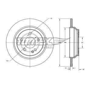 Achetez des Disque de frein TOMEX brakes TX 73-43 à prix pour 39,46 €