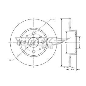Bremsscheibe für ALFA ROMEO von TOMEX brakes