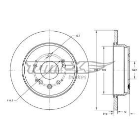 Bremsscheibe für HONDA von TOMEX brakes