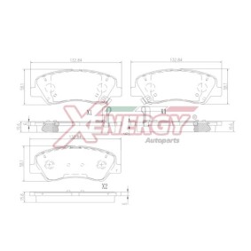 Compre Pastilhas de travão da AP XENERGY X41405 a um preço baixo por 25,75 €