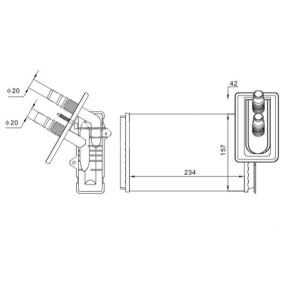 Wärmetauscher, Innenraumheizung 605 540 von HART günstig für 27,74 € online kaufen