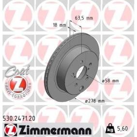 Bremsscheibe 530.2471.20 von ZIMMERMANN günstig für 65,09 € online kaufen