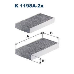 Compre Filtro, ar do habitáculo da FILTRON K 1198A-2x a um preço baixo por 17,45 €