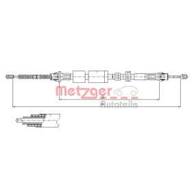 Handbremsseil 11.5502 von METZGER günstig für 15,44 € online kaufen