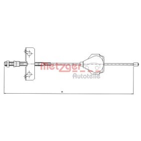 Handbremsseil 11.5513 von METZGER günstig für 19,61 € online kaufen