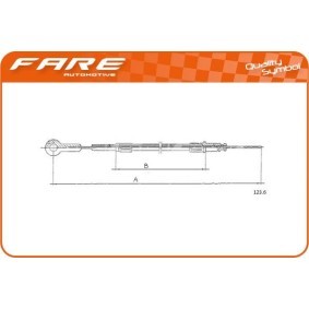 Gaszug für FIAT von FARE SA