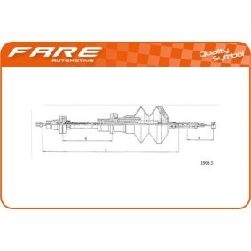 Gaszug für FIAT von FARE SA