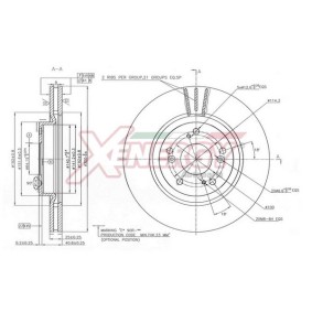 Bremsscheibe für HONDA von AP XENERGY