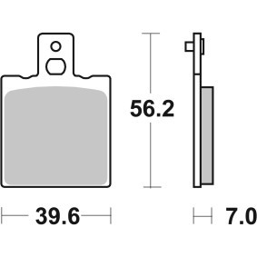 Bremsbeläge des Herstellers sbs - Originalware Artikelnummer: 138CT