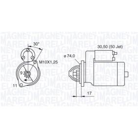 Anlasser für TOYOTA von MAGNETI MARELLI