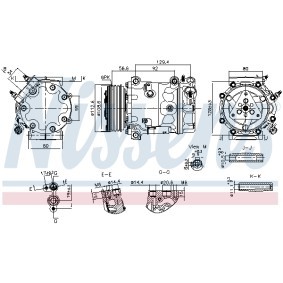 Compre Compressor de ar condicionado de NISSENS online para Movano Mk3 (C) Flatvogn lastebil / Chassis (U9) a preços moderados