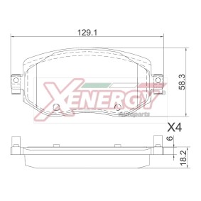 Bremsbeläge X41414 von AP XENERGY günstig für 27,99 € online kaufen