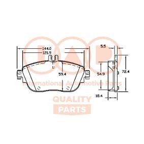 Bremsbeläge für MERCEDES-BENZ von IAP QUALITY PARTS