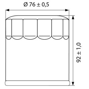 Ölfilter des Herstellers Hi-Q - Originalware Artikelnummer: 50060800050