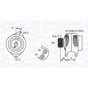 Kjøp Radiator, motorkjøling av MAGNETI MARELLI 350213178003 til den lave prisen 690,10 NOK