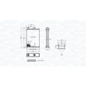 Wärmetauscher, Innenraumheizung 350218065000 von MAGNETI MARELLI günstig für 101,97 € online kaufen