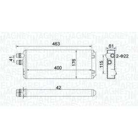 Compre Permutador de calor, aquecimento do habitáculo da MAGNETI MARELLI 350218325000 a um preço baixo por 32,39 €