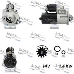 Anlasser S12BH0497A2 von SIDAT günstig für 95,82 € online kaufen