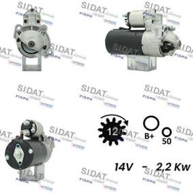 Anlasser S12BH0743A2 von SIDAT günstig für 130,07 € online kaufen