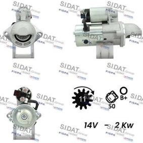 Anlasser S12HY0214A2 von SIDAT günstig für 240,14 € online kaufen