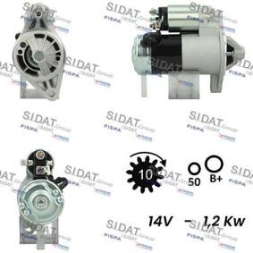 Köp Startmotor av SIDAT S12MH0393A2 till det låga priset 1460,16 kr