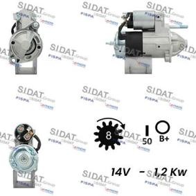 Anlasser S12VA0549A2 von SIDAT günstig für 130,53 € online kaufen