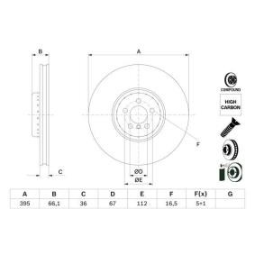 Bremsscheibe 0 986 479 H12 ROLLS-ROYCE von BOSCH