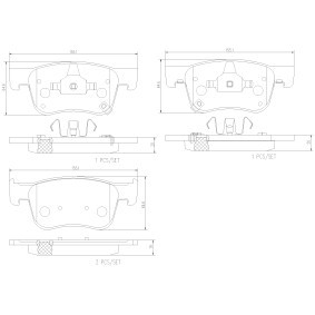 Acquista Kit pastiglie freni da BREMBO P 33 002 a buon mercato per soli 36,92 €