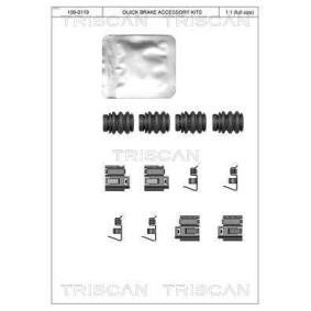 Compre Kit de acessórios, pastilhas de travão de TRISCAN online para F-Type Coupe (X152) a preços moderados