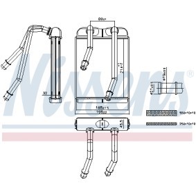 Achetez des Radiateur de chauffage de chez NISSENS en ligne pour California T6 Minibus (SGC, SGG, SHC) à prix modérés