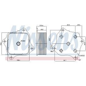 Acquista Radiatore olio motore da NISSENS 91421 a buon mercato per soli 82,15 €