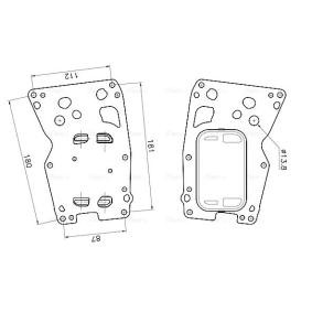 Compre Radiador de óleo, óleo do motor da AVA COOLING SYSTEMS BW3627 a um preço baixo por 189,26 €