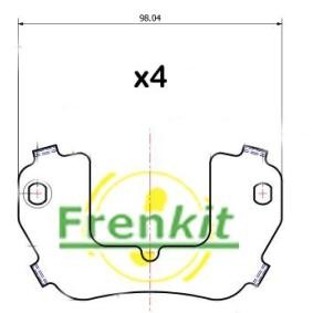 Antiquietschfolie für Bremsbeläge 940032 von FRENKIT günstig für 10,89 € online kaufen