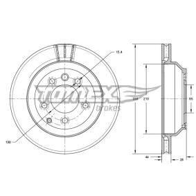 Bremsscheibe für PORSCHE von TOMEX brakes