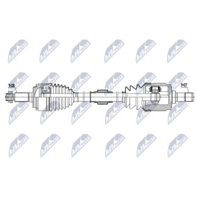 Compre Veio de transmissão de NTY online para CIVIC X Hatchback (FC_, FK) a preços moderados