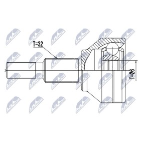 Gelenksatz, Antriebswelle NPZ-CH-031 von NTY günstig für 65,53 € online kaufen