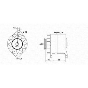 Köp Generator av MAGNETI MARELLI 943356380010 till det låga priset 1775,57 kr