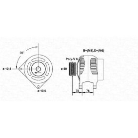 Lichtmaschine 943356551010 von MAGNETI MARELLI günstig für 204,19 € online kaufen