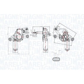 Scheibenwischermotor von MAGNETI MARELLI